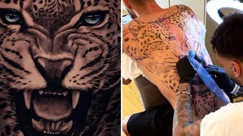 El enorme tatuaje habría tardado ocho horas en ser realizado en la piel de Politano.