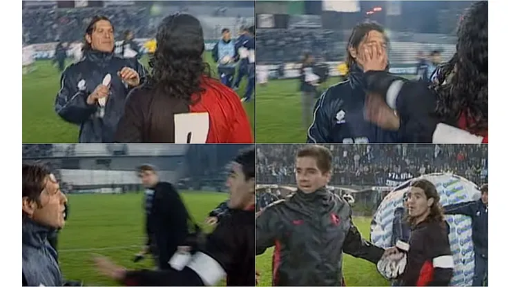 Ariel Ortega y Pablo Galdames protagonizan un inolvidable altercado que fue registrado para las cámaras de Fútbol de Primera en Netflix