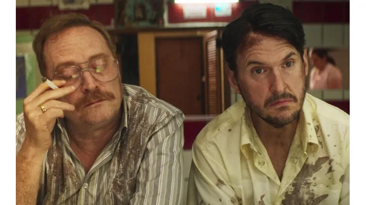 Christian Tappan y Andrés Parra en una escena de "El Robo del Siglo".