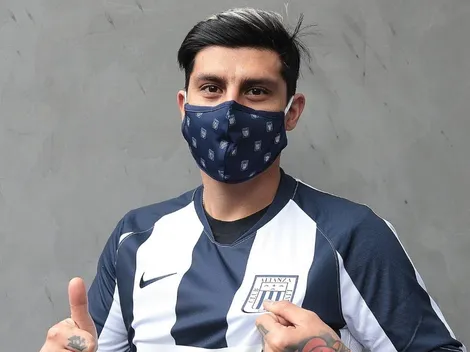 Rubio llega a Perú y posa con la camiseta de Alianza Lima