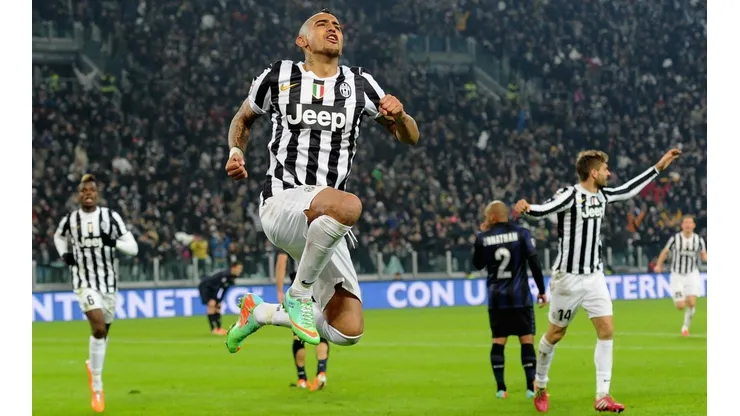Arturo Vidal, uno de los cinco máximos goleadores de esta época de nueve títulos consecutivos de la Juventus.