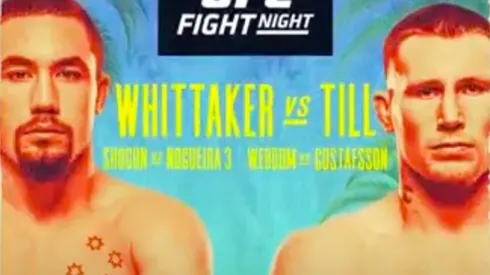 Robert Whittaker y Darren Till protagonizan la estelar del UFC Fight Island 3