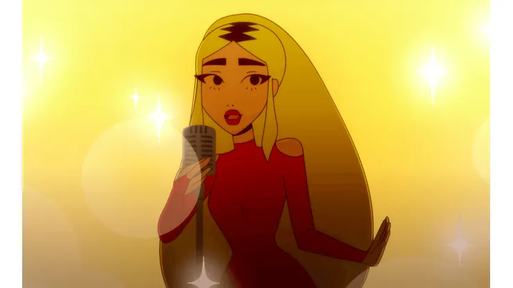 La versión animada de una Princesa Alba retro a la que le parten el corazón.