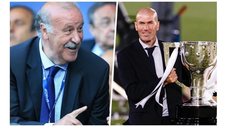Del Bosque dice que por títulos Zidane es el mejor técnico del mundo.