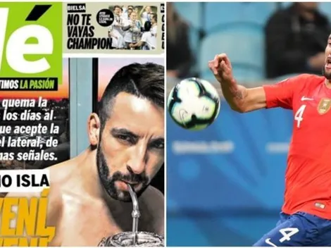 Isla es portada de Olé y se acerca cada vez más a Boca Juniors