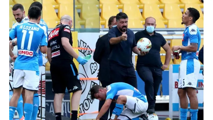 Napoli no viene bien en los últimos partidos de la Serie A