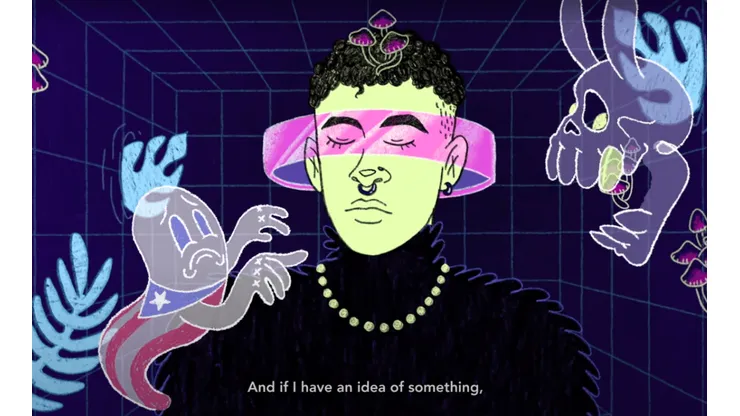 Las animaciones también son parte del cortometraje documental de Bad Bunny.