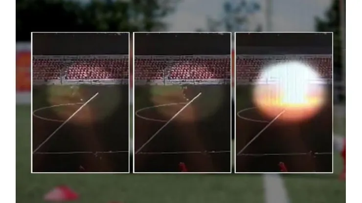 Momento exacto donde el rayo impacta a Ivan Zaborowski