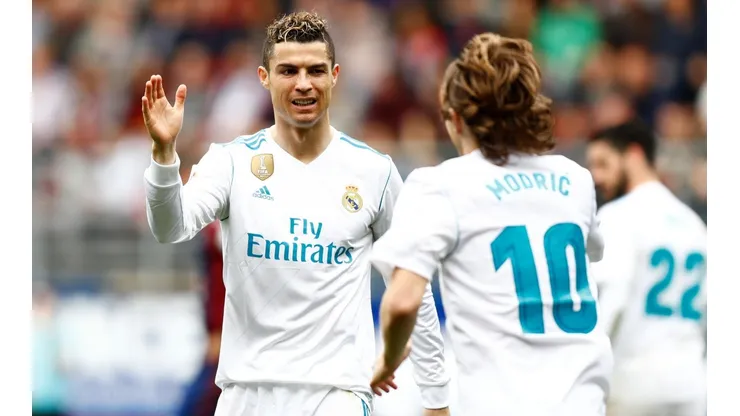 Cristiano Ronaldo y Luka Mödric juntos en el Real Madrid