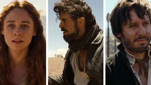 Elena Rivera, Eduardo Noguera y Benjamín Vicuña en "Inés del Alma Mía".