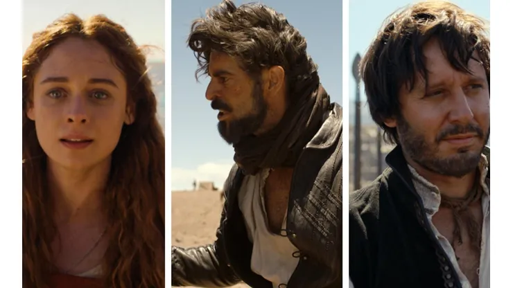 Elena Rivera, Eduardo Noguera y Benjamín Vicuña en "Inés del Alma Mía".
