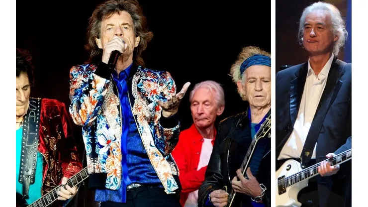 The Rolling Stones han colaborado más de una vez con Jimmy Page.