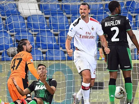 Dos goles de Zlatan en el triunfo del Milan ante Sassuolo
