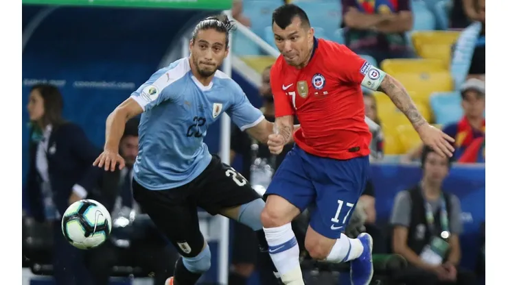 Chile y Uruguay en Copa América 2019.