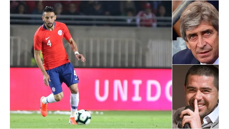 Mauricio Isla aparece como la tentación de Manuel Pellegrini y Juan Román Riquelme, quienes ya rivalizaron como entrenador-jugador
