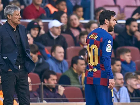 Quique Setién le responde duramente a Messi