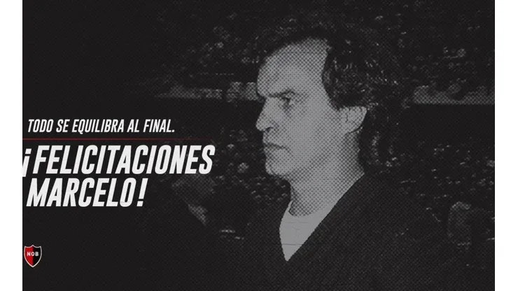 Marcelo Bielsa en su época de entrenador de Newells