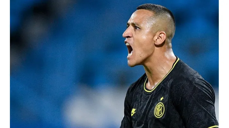 Alexis Sánchez festejó como un león la goleada del Inter ante el SPAL
