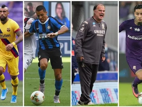 Cuatro chilenos serán protagonistas del fútbol este domingo