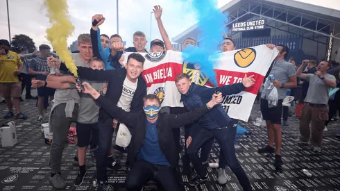 Los alocados festejos de los hinchas del Leeds