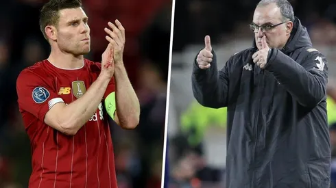 El polifuncional futbolista británico celebró el ascenso del Leeds de Bielsa a la Premier League.