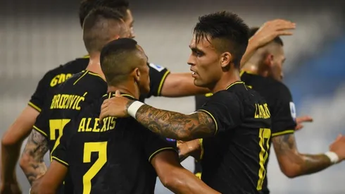 Alexis Sánchez fue figura en la goleada de Inter de Milán