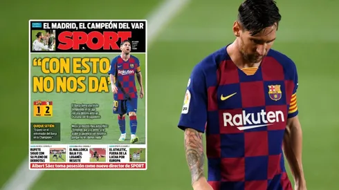 Diario Sport se lanzó con todo contra el Real Madrid en su portada de este viernes