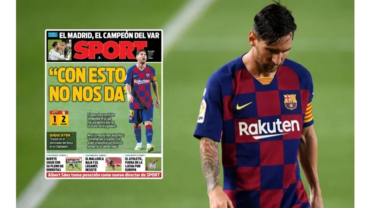 Diario Sport se lanzó con todo contra el Real Madrid en su portada de este viernes