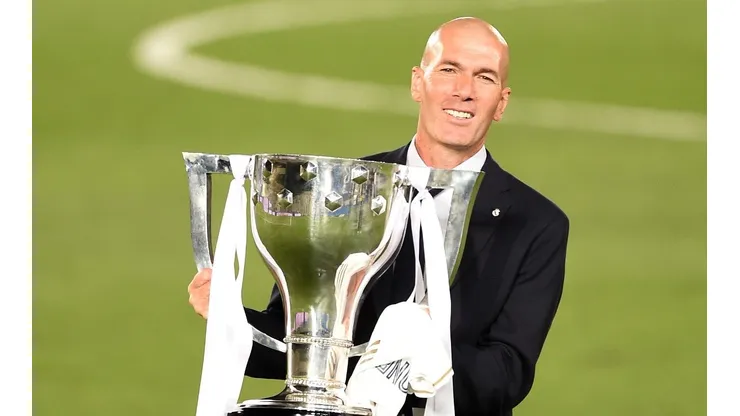 Zinedine Zidane celebró la obtención de su título número 11 al mando del Real Madrid.