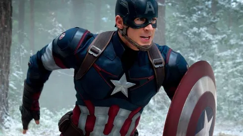 Chris Evans como el Capitán America en "Avengers: Age of Ultron".