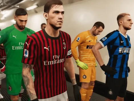 Milano RN y Lombardia NA son los nombres genéricos de AC Milan y Inter en PES 2021