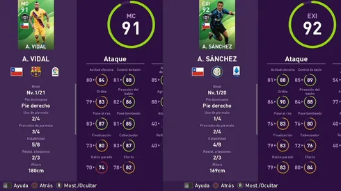 Vidal y Alexis entre los mejores jugadores de la semana de PES 2020