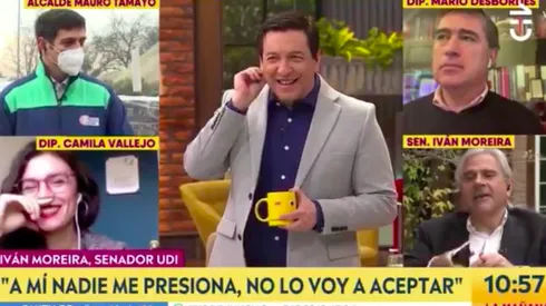 Iván Moreira tuvo que dar explicaciones por el gracioso ringtone que sonó al aire.