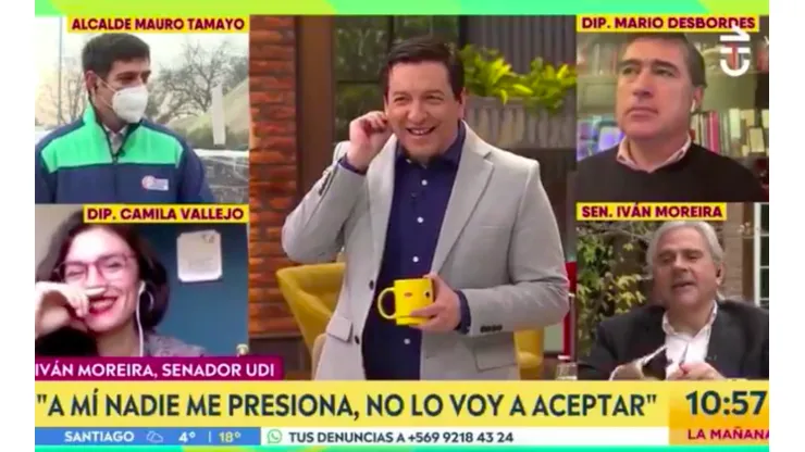 Iván Moreira tuvo que dar explicaciones por el gracioso ringtone que sonó al aire.