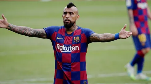 Arturo Vidal no pudo hacer más para ayudar al Barcelona y perdió la oportunidad de sumar su novena estrella seguida