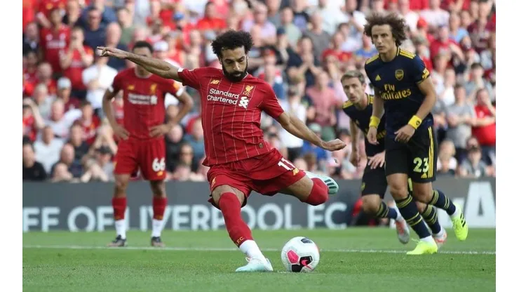 Mohamed Salah se enfrentará nuevamente a David Luiz en la visita de Liverpool a Arsenal