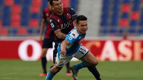 Gary Medel fue titular en el empate de Bologna