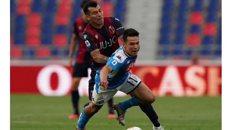 Gary Medel fue titular en el empate de Bologna