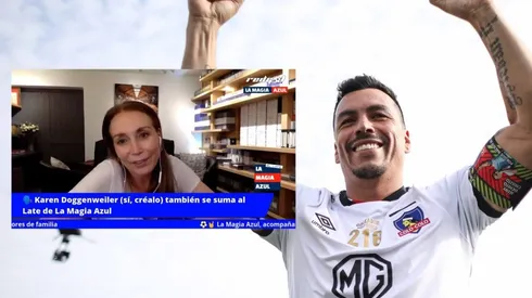 Karen Doggenweiler tuvo una anecdótica participación en el late de La Magia Azul