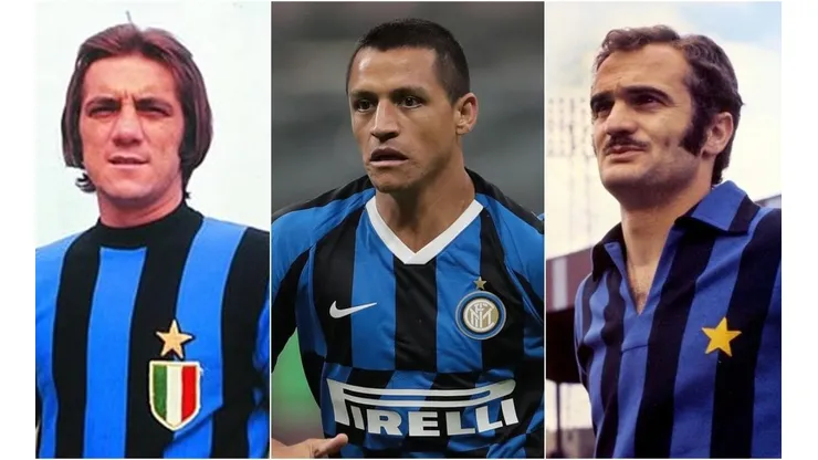 Roberto Boninsegna, Alexis y Sandro Mazzola.