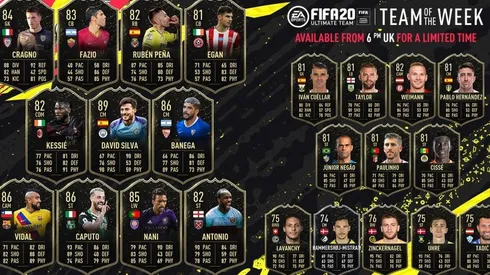 Arturo Vidal en el equipo de la semana de FIFA 20