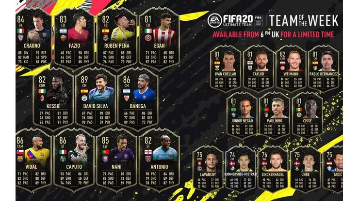 Arturo Vidal en el equipo de la semana de FIFA 20