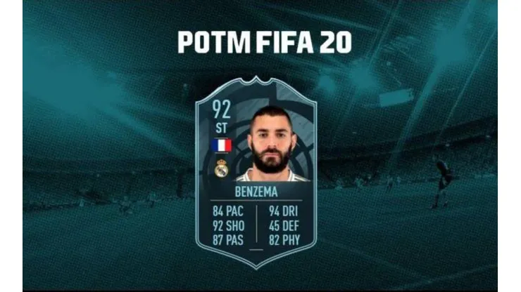 Benzema POTM en FIFA 20