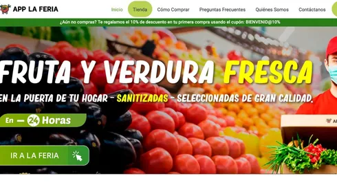 App La Feria te lleva las mejores frutas y verduras hasta la puerta de tu casa