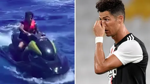 Cristiano Ronaldo Jr., de 10 años, en el registro compartido por su tía que le valió una investigación a su padre y familia.