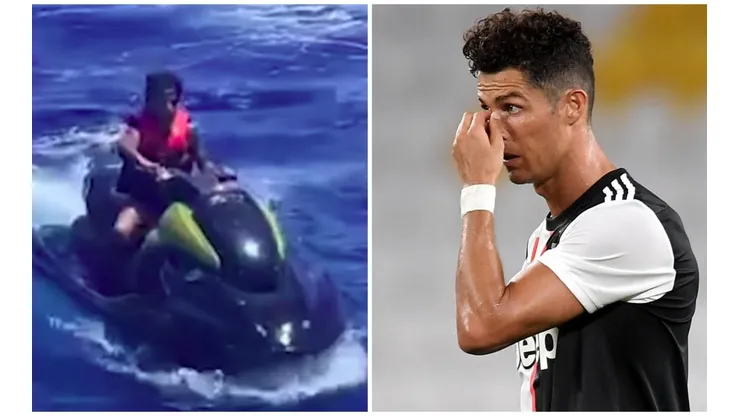 Cristiano Ronaldo Jr., de 10 años, en el registro compartido por su tía que le valió una investigación a su padre y familia.