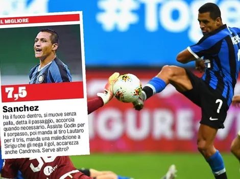 La Gazzetta dello Sport: "Alexis Sánchez tiene fuego por dentro"