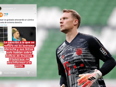 Polola de Ángelo Henríquez sale en defensa de Neuer