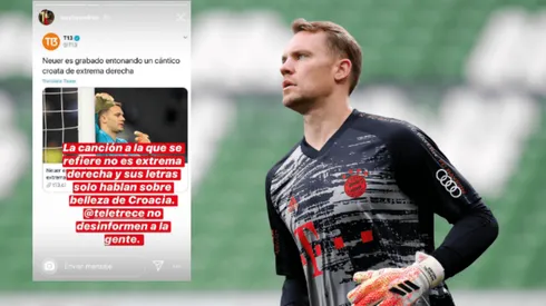 Defienden a Neuer por su cántico "fascista"