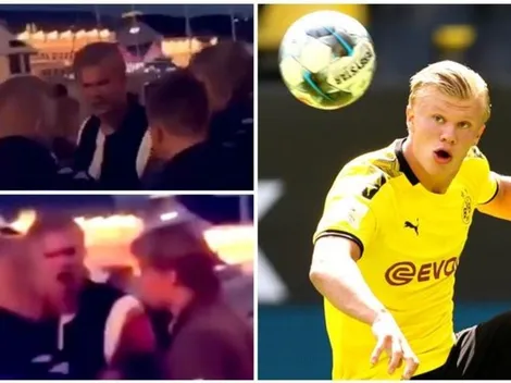 Haaland es expulsado a empujones de una discoteca